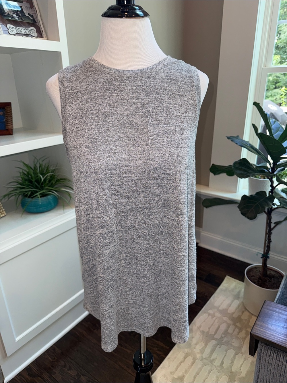 Merona Heather Gray Sleeveless Swing Tank
